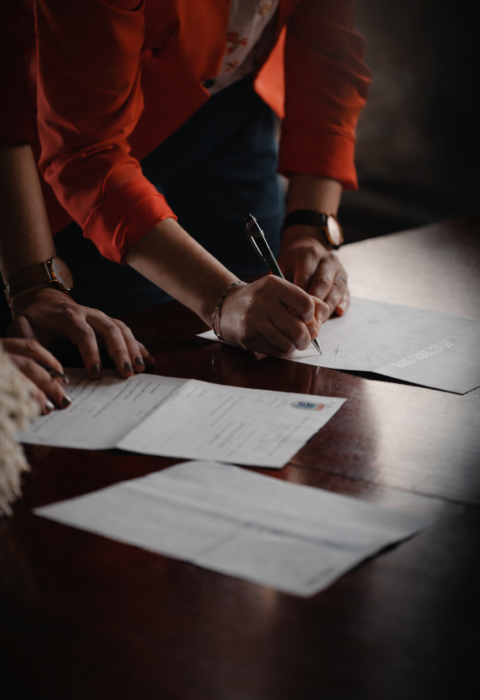 Girl doing Paper work